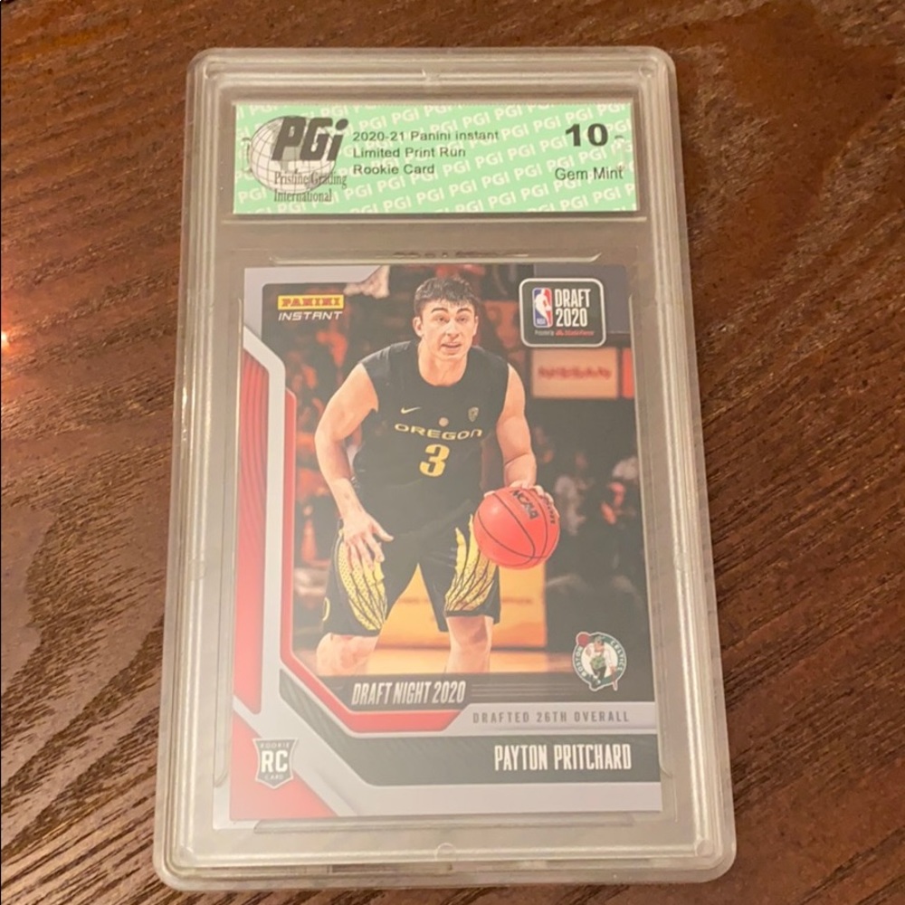 RARE!!  Payton Pritchard draft night rookie card!!